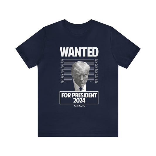 Wanted For President Jersey Short Sleeve Tee