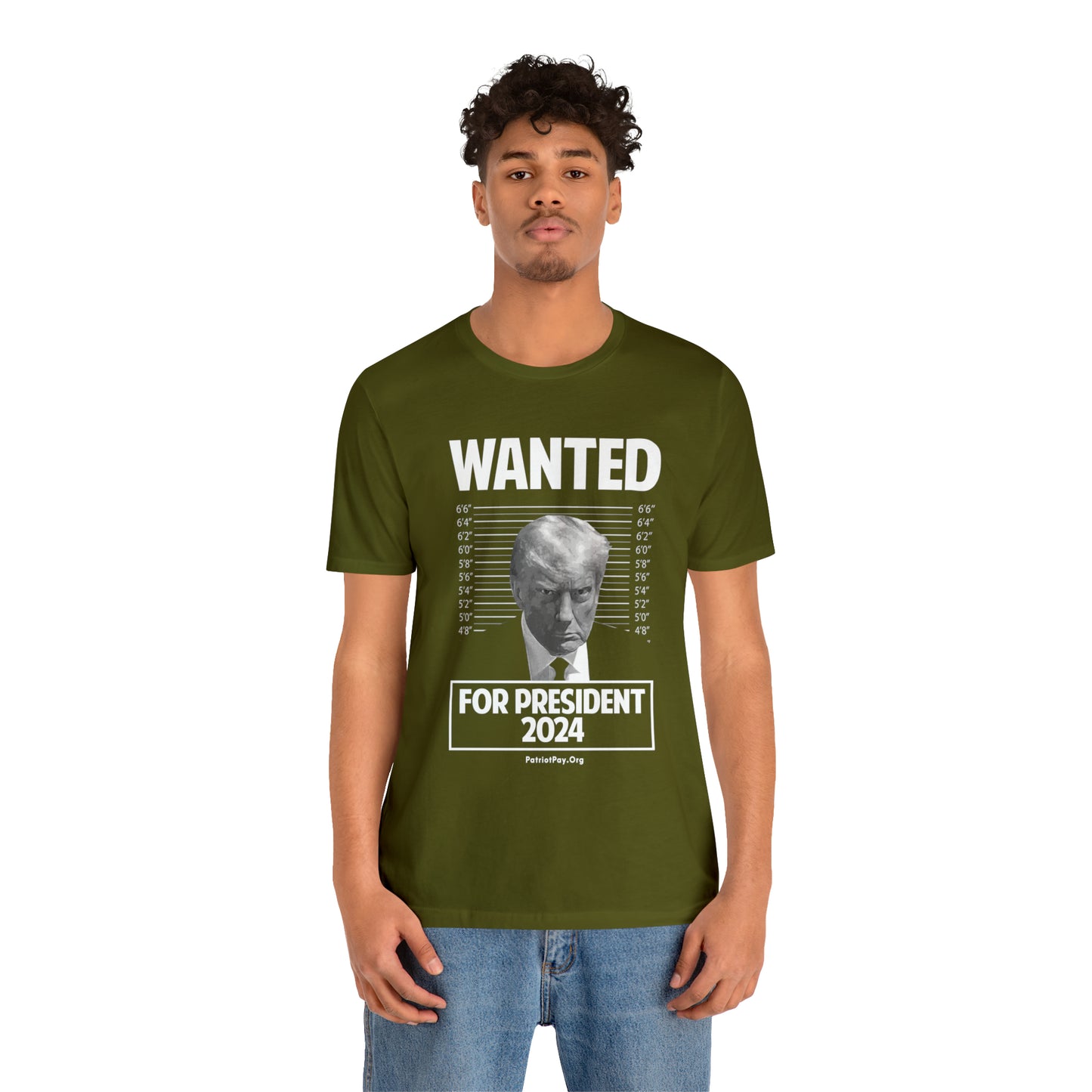 Wanted For President Jersey Short Sleeve Tee